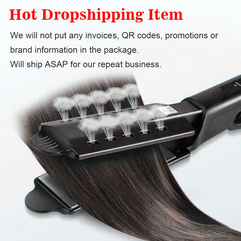 U.S. Standard Non-injury Hair Straightener Steam Hair Straightener Splint - NJPH Best Selling 