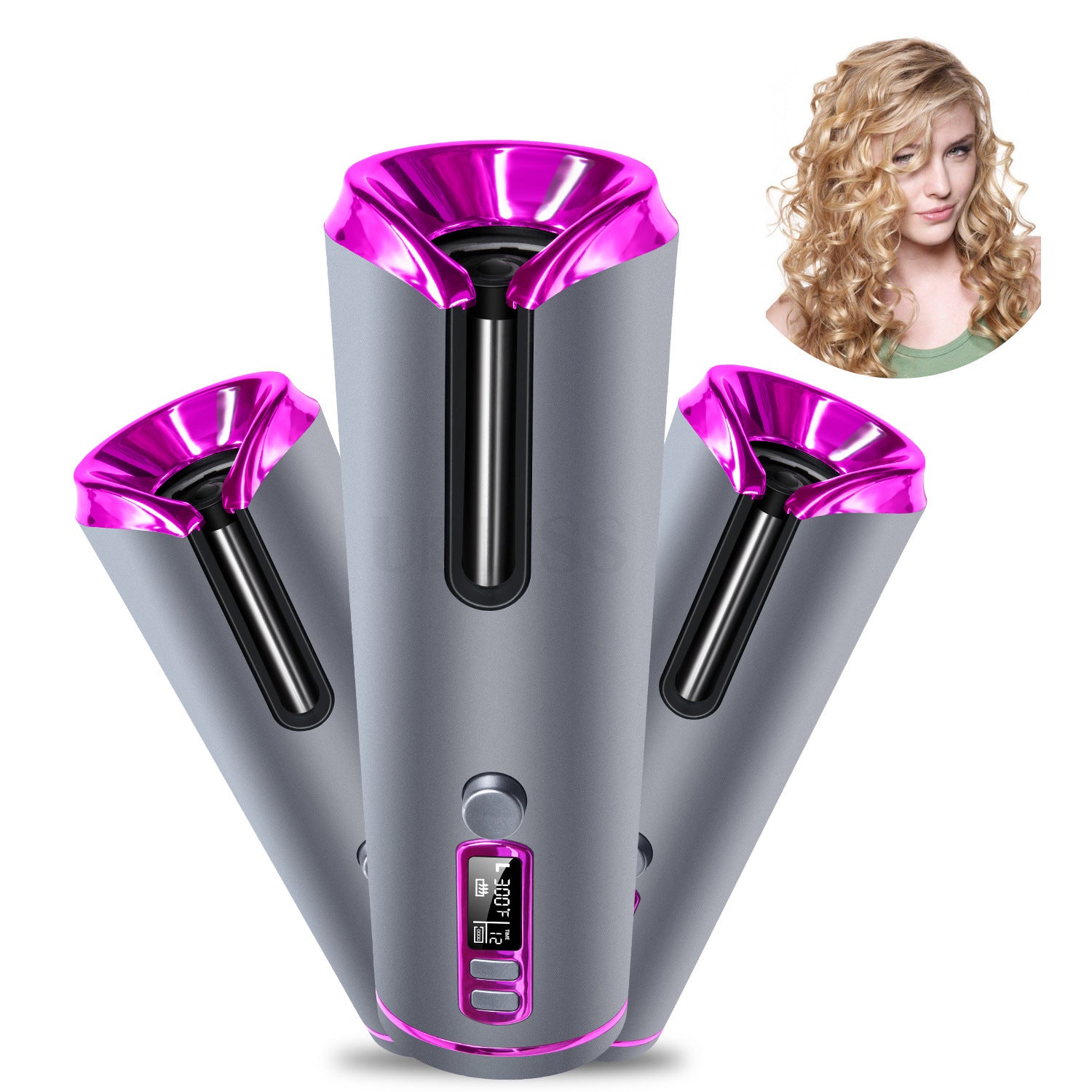 Hair Curling Iron Portable Automatic Hair Curling Iron Multifunctional Usb Charging - NJPH Best Selling 