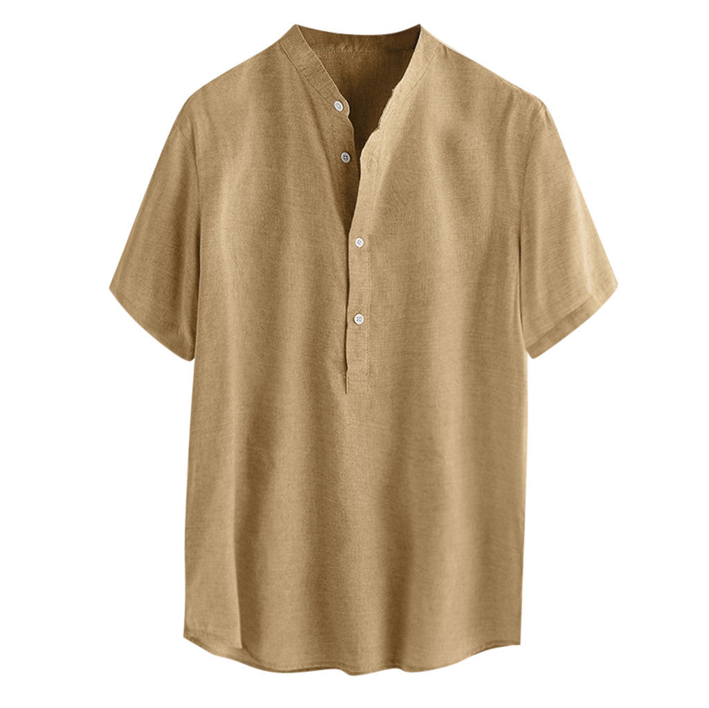 Cotton And Linen All-match Shirts And Linen Shirts - NJPH Best Selling 