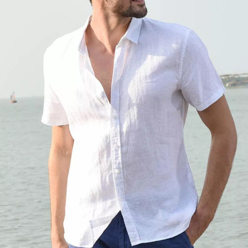 European And American Summer Short-sleeved Casual Men's Shirts - NJPH Best Selling 