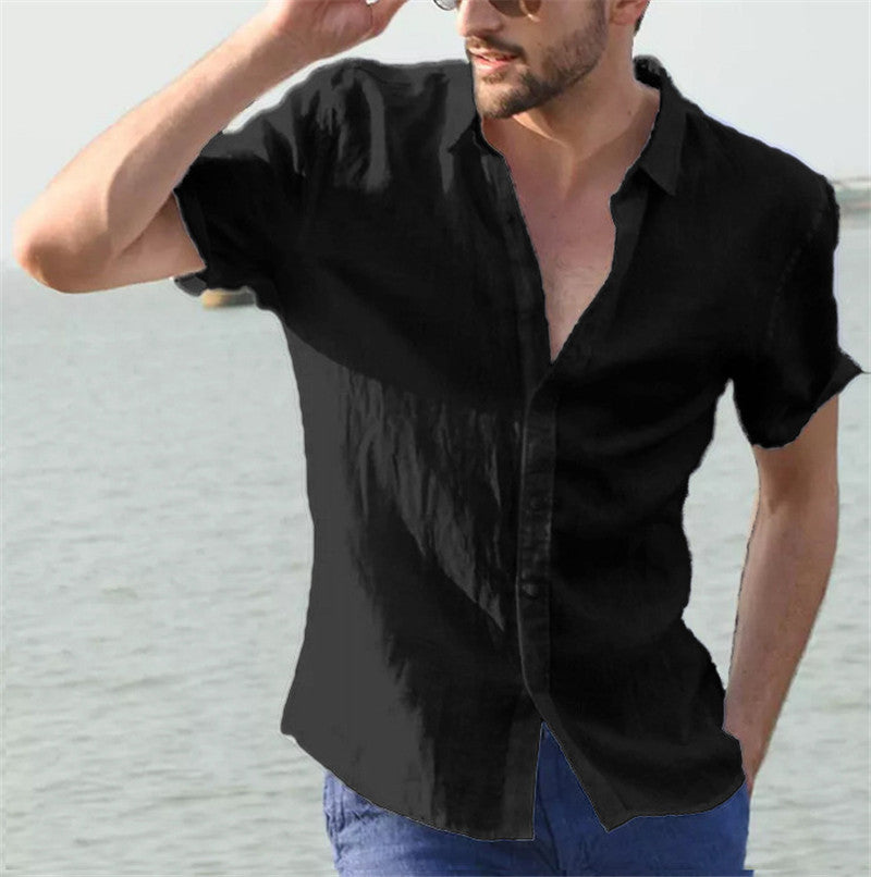 European And American Summer Short-sleeved Casual Men's Shirts - NJPH Best Selling 