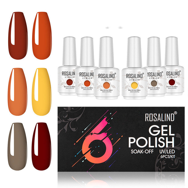 Nail Polish Set, Plant Phototherapy Glue, UV Nail Polish Gel 6 Pcs - NJPH Best Selling 