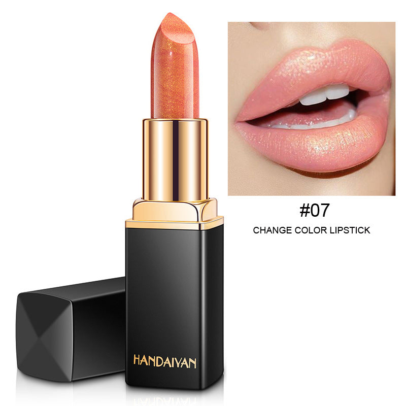 Shiny Metallic Lipstick Pearlescent Color Temperature Change Lipstick Gilt Lipstick - NJPH Best Selling 