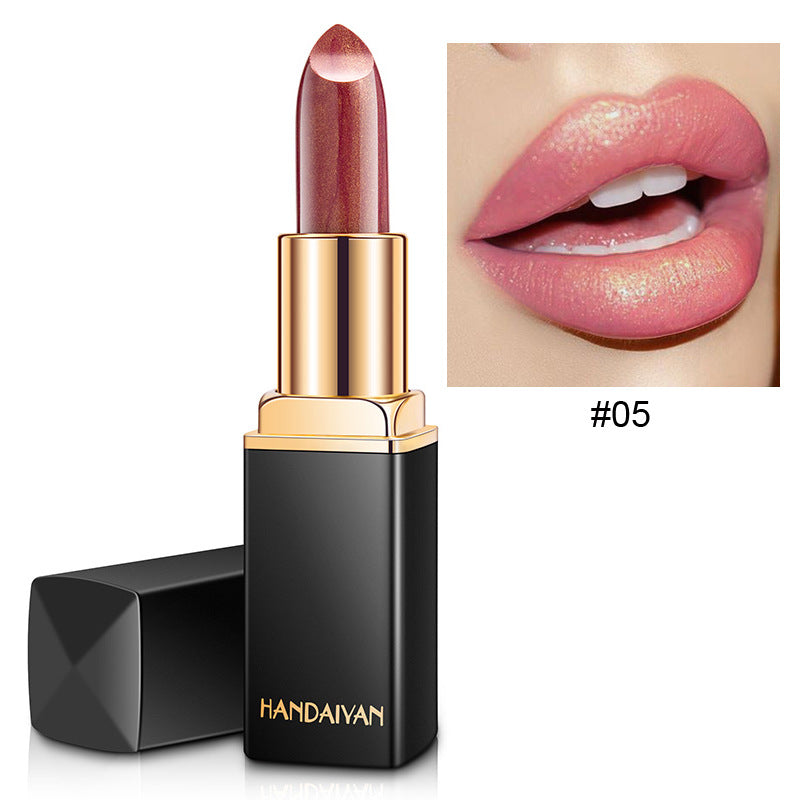 Shiny Metallic Lipstick Pearlescent Color Temperature Change Lipstick Gilt Lipstick - NJPH Best Selling 