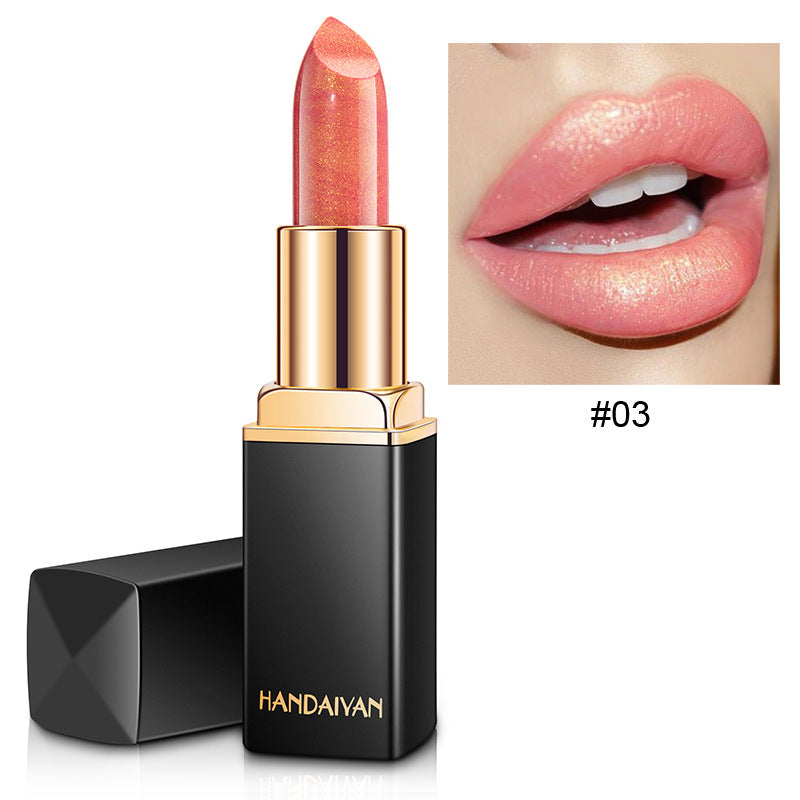 Shiny Metallic Lipstick Pearlescent Color Temperature Change Lipstick Gilt Lipstick - NJPH Best Selling 