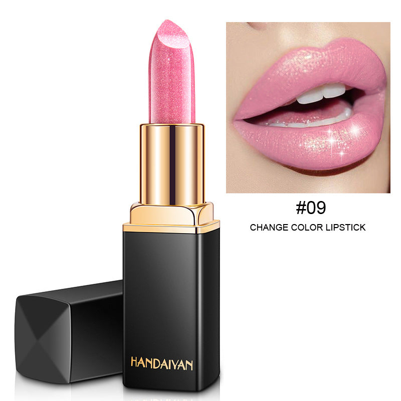 Shiny Metallic Lipstick Pearlescent Color Temperature Change Lipstick Gilt Lipstick - NJPH Best Selling 