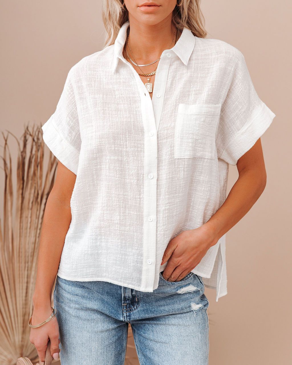 Lapel Button Button Shirts For Women - NJPH Best Selling 