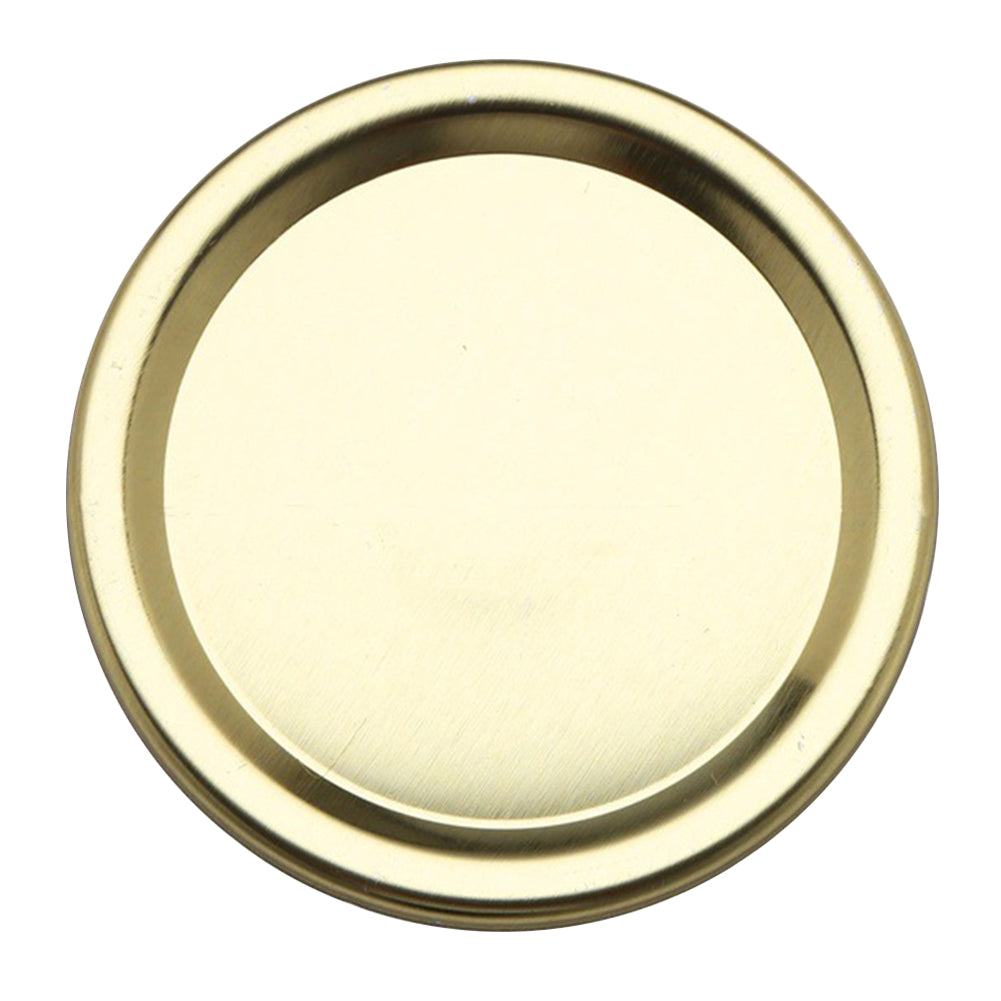 Golden Silver Mason Jar Round Metal Lid - NJPH Best Selling 