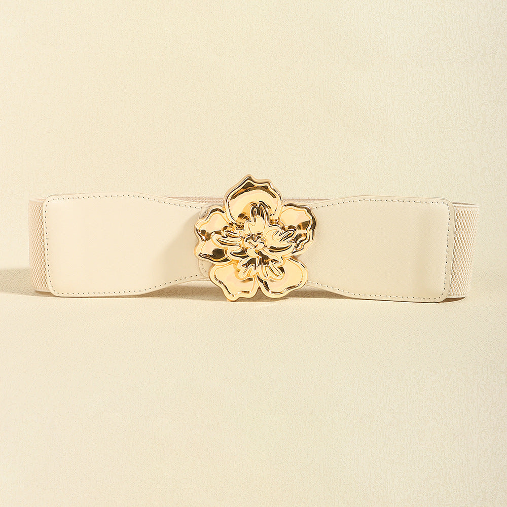 Flower Alloy Buckle Elastic Belt - NJPH Best Selling 