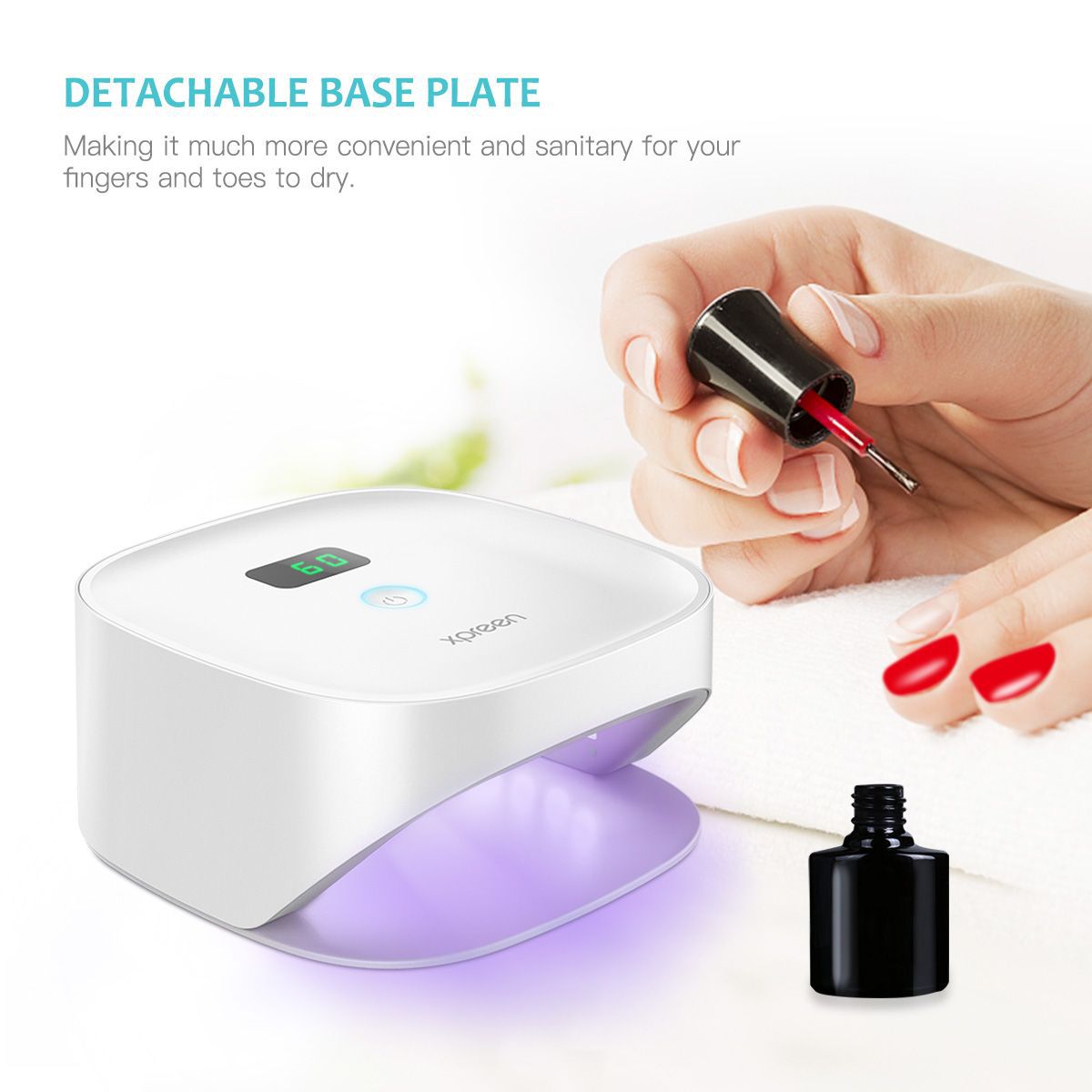 Wireless charging nail phototherapy machine - NJPH Best Selling 