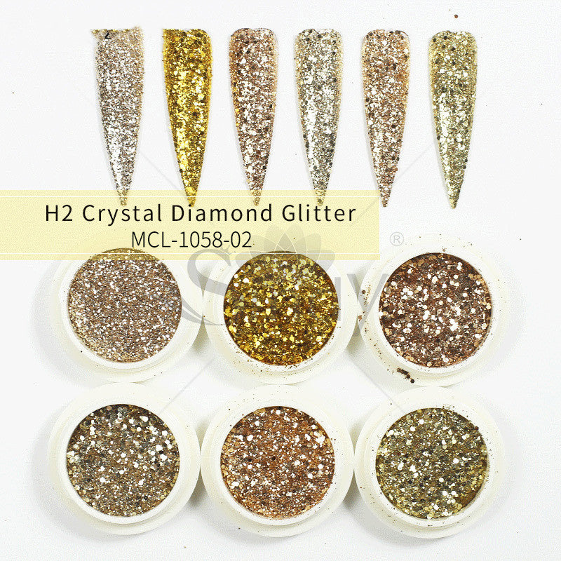 Glitter Set Mermaid Aurora Nail Powder - NJPH Best Selling 