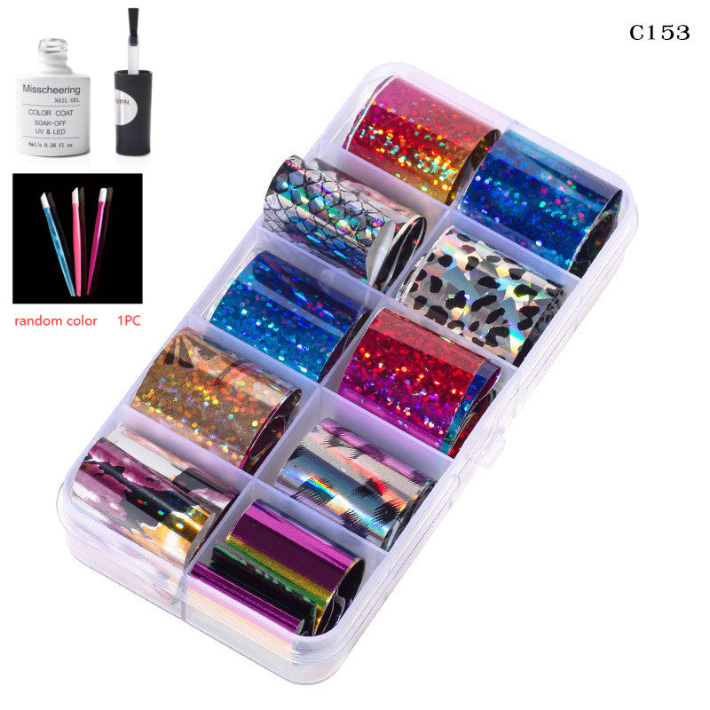 Nail Art Transfer Foils Set Of 12 - NJPH Best Selling 