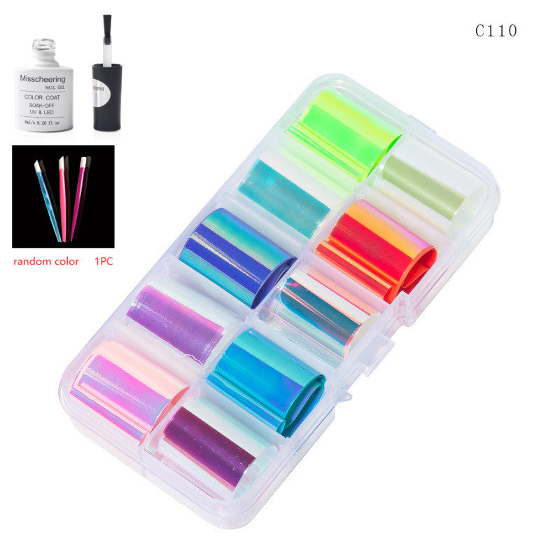 Nail Art Transfer Foils Set Of 12 - NJPH Best Selling 