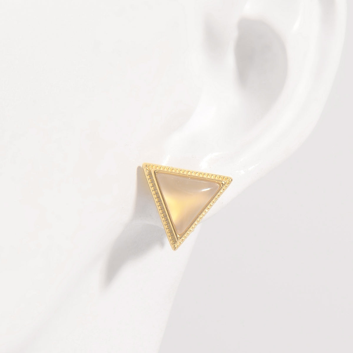 925 Sterling Silver Zircon Triangle Stud Earrings - NJPH Best Selling 