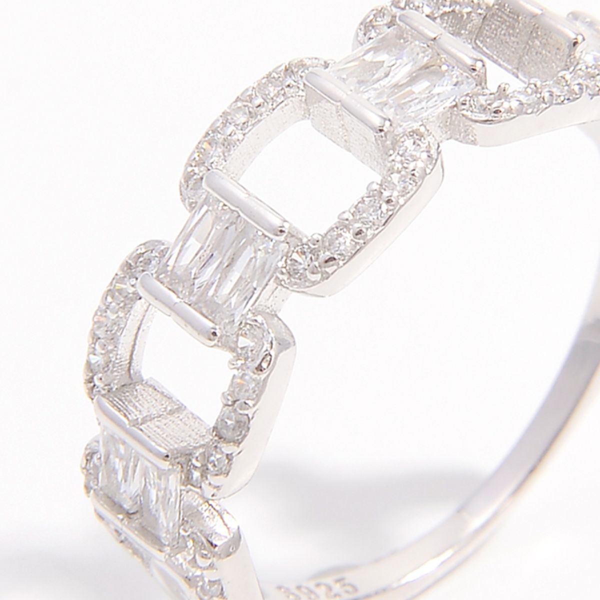 925 Sterling Silver Zircon Cutout Ring - NJPH Best Selling 