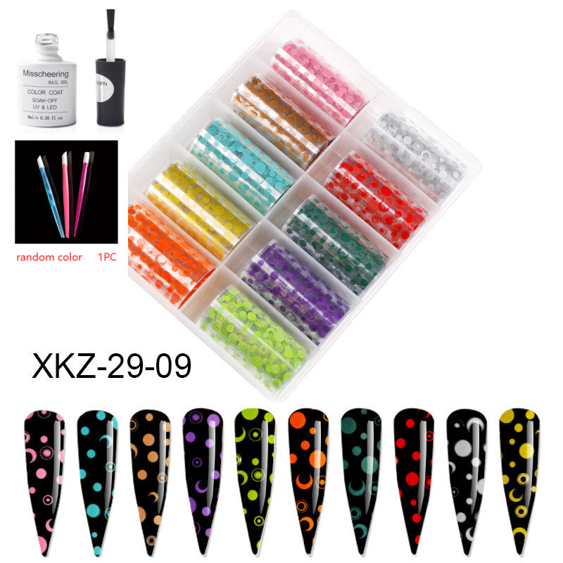 Nail Art Transfer Foils Set Of 12 - NJPH Best Selling 