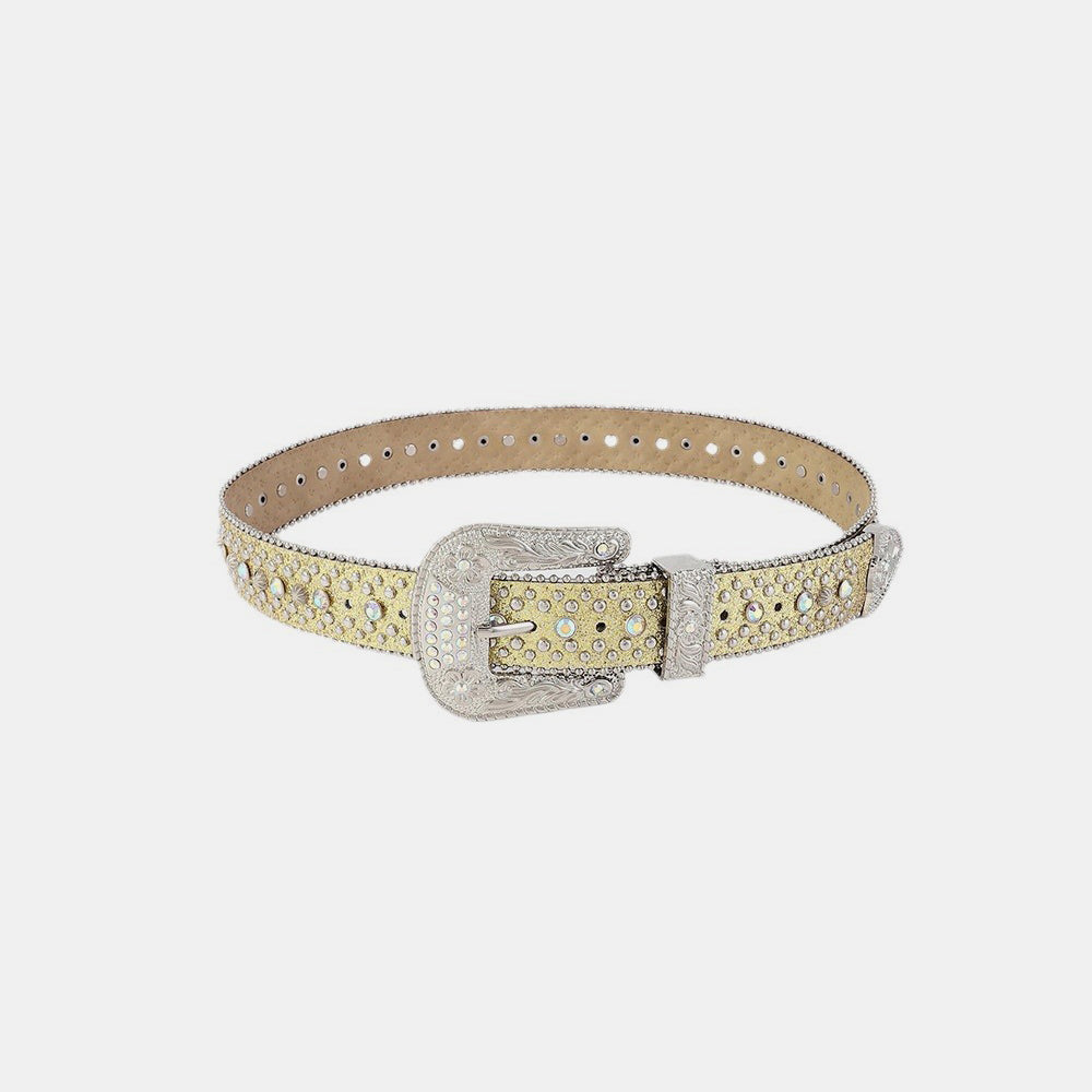 Rhinestone PU Leather Belt - NJPH Best Selling 