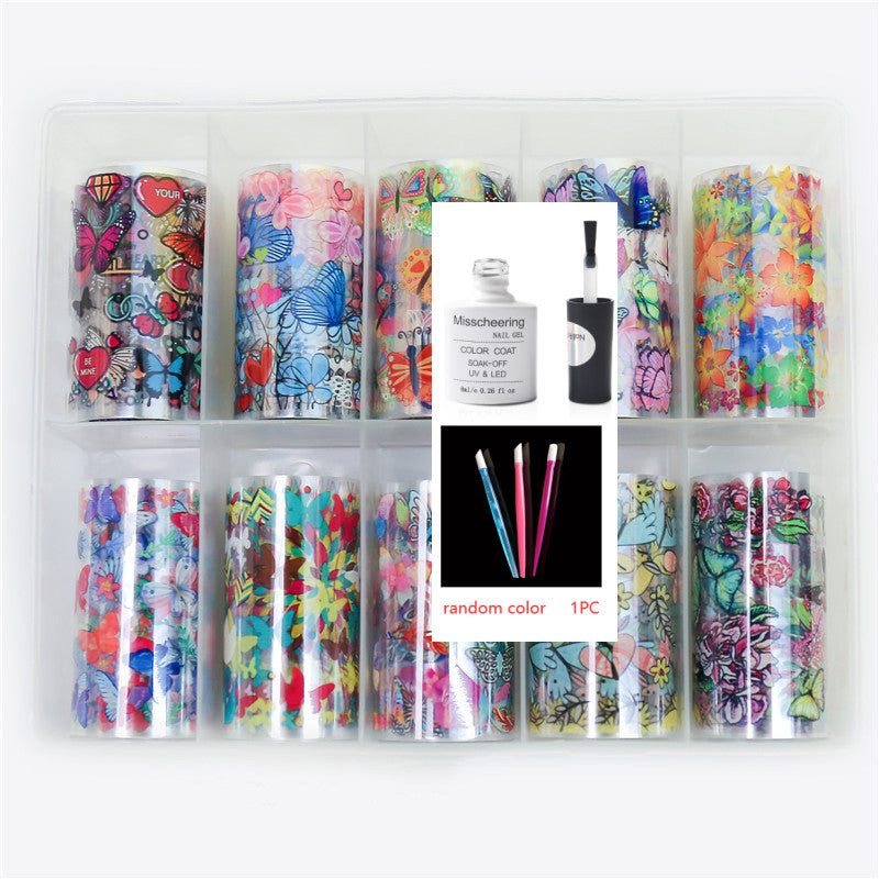 Nail Art Transfer Foils Set Of 12 - NJPH Best Selling 