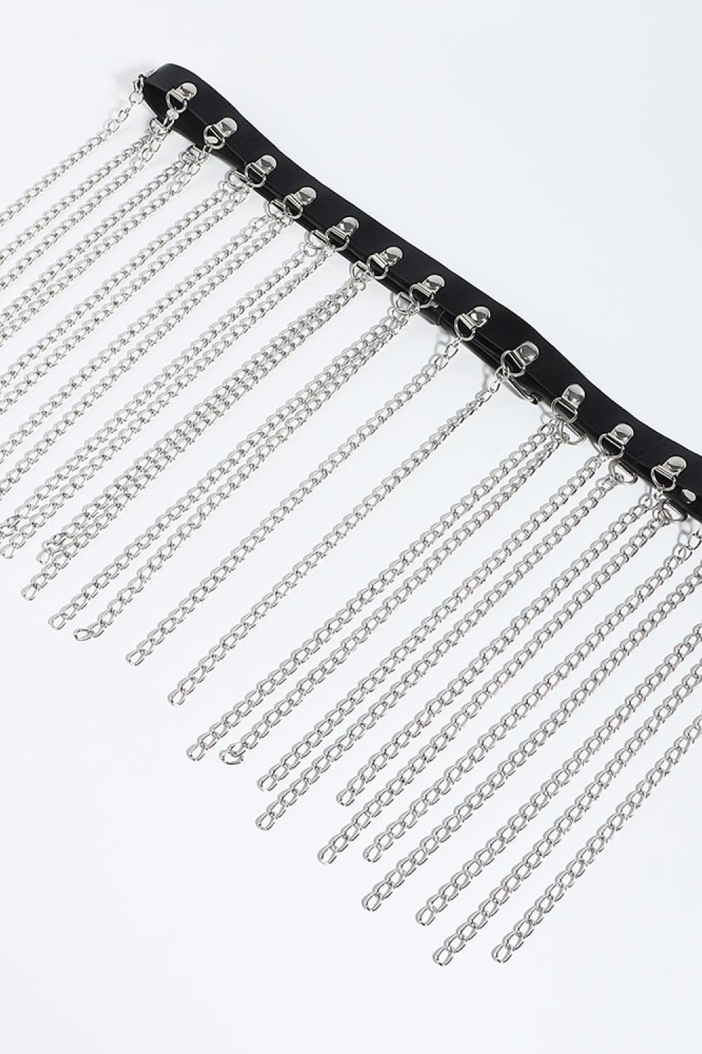 Fringed Chain PU Leather Belt - NJPH Best Selling 