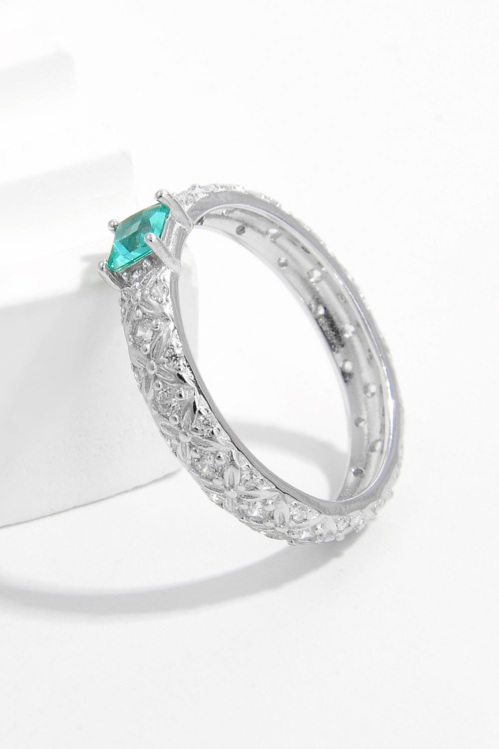 925 Sterling Silver Square Zircon Ring - NJPH Best Selling 