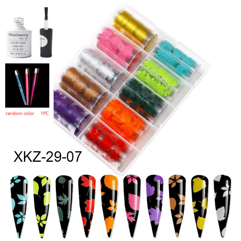 Nail Art Transfer Foils Set Of 12 - NJPH Best Selling 