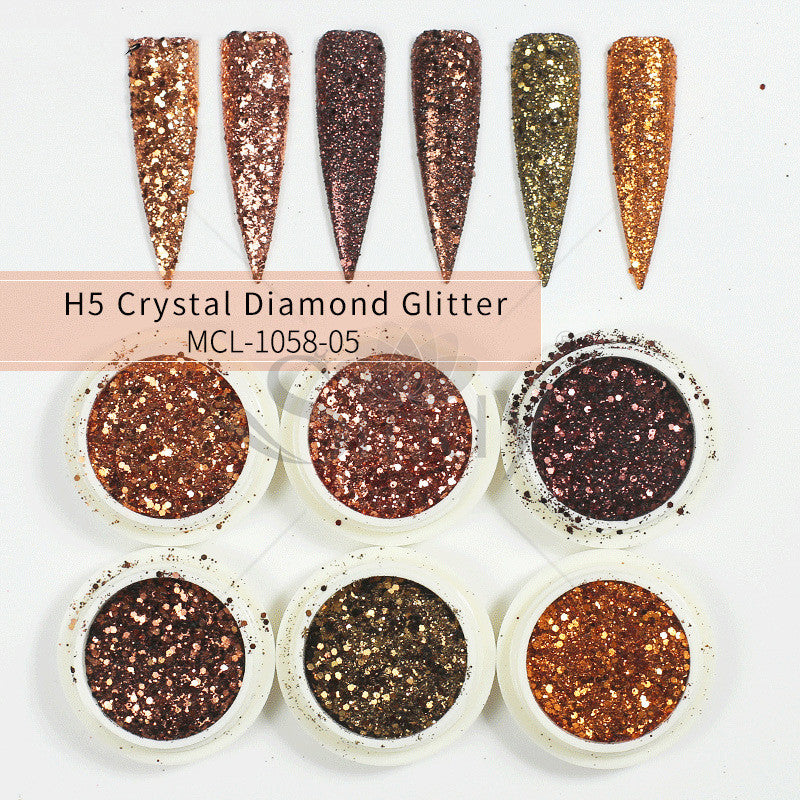 Glitter Set Mermaid Aurora Nail Powder - NJPH Best Selling 