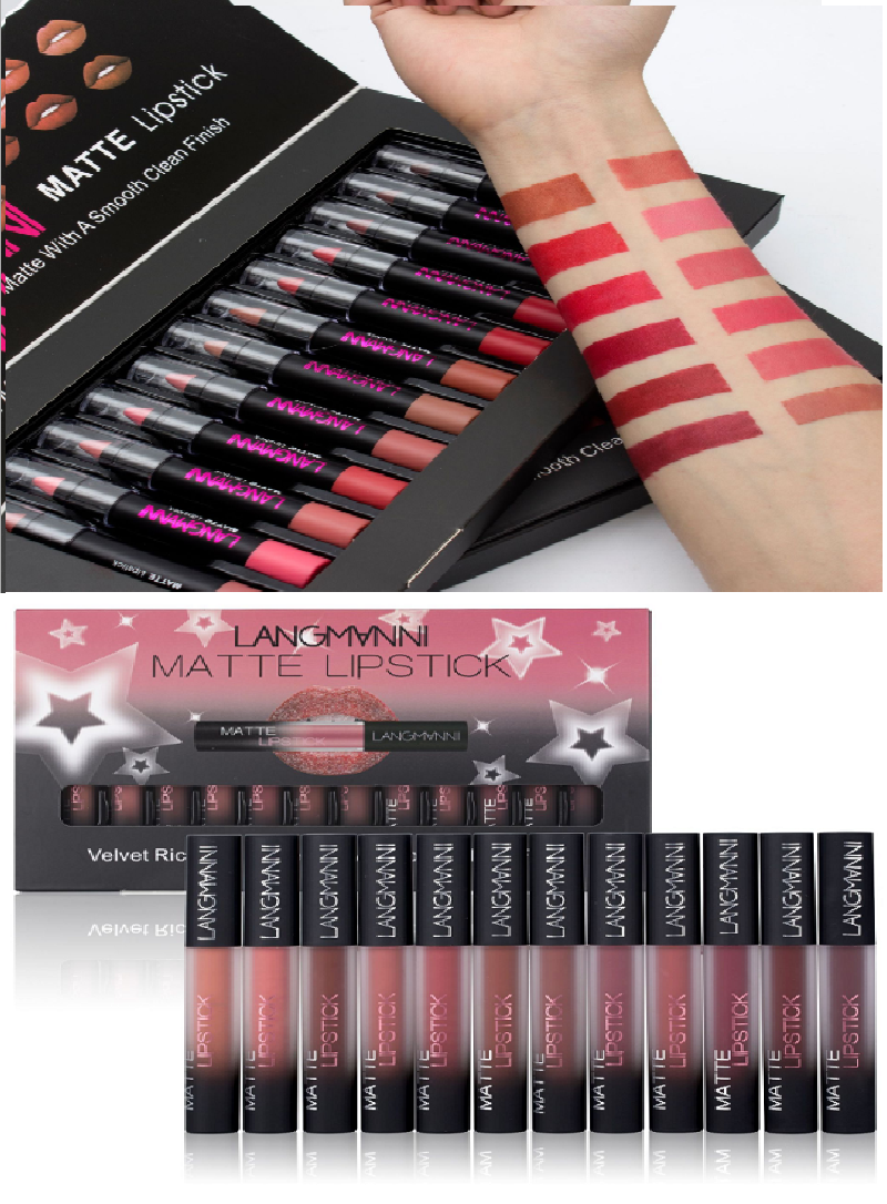 Matte Lipstick Waterproof Long-lasting Velvet Lipstick Set - NJPH Best Selling 