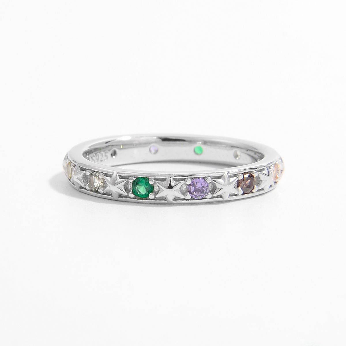 925 Sterling Silver Inlaid Zircon Ring - NJPH Best Selling 