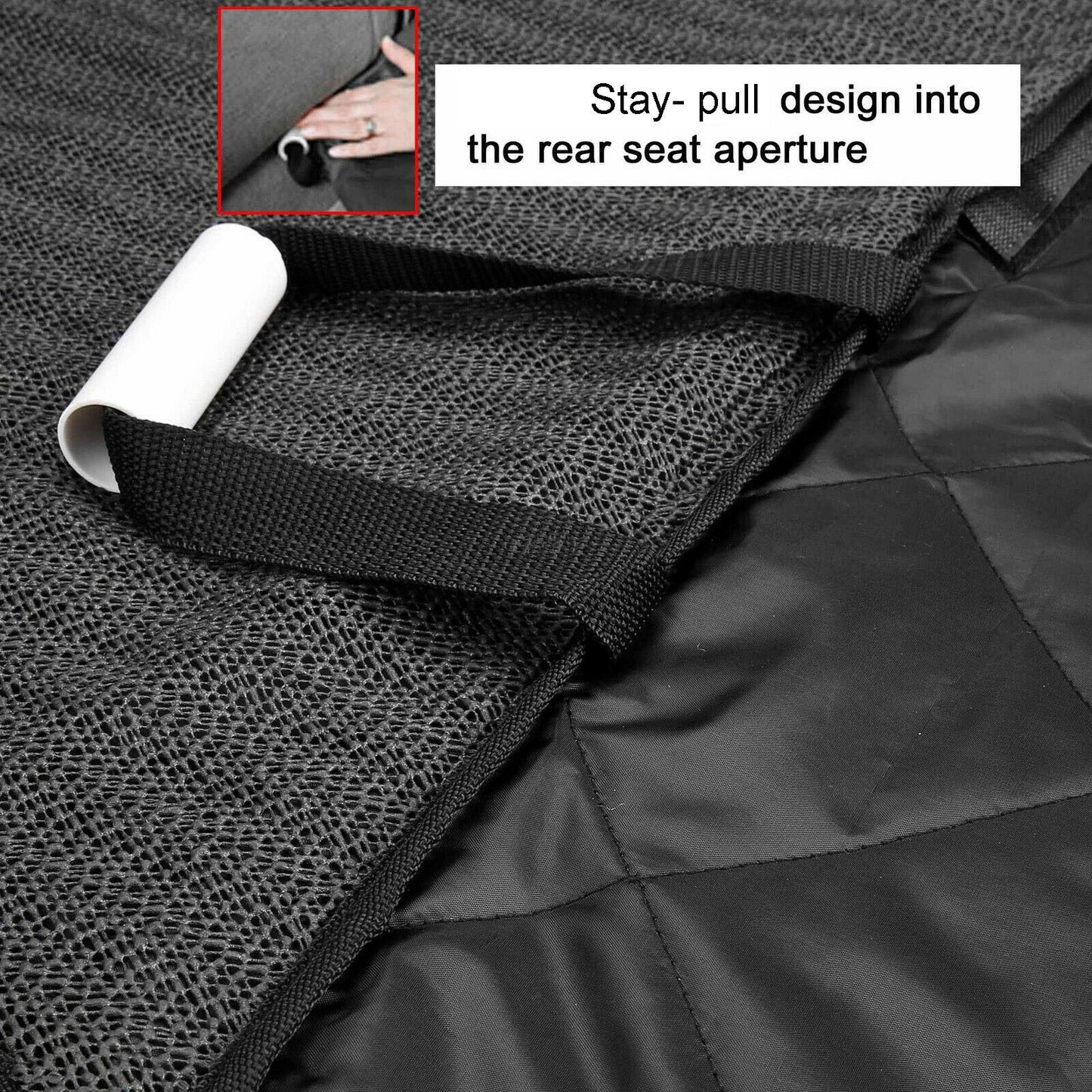 Seat Cover Rear Back Car Pet Dog Travel Waterproof Bench Protector Luxury -Black - NJPH Best Selling 