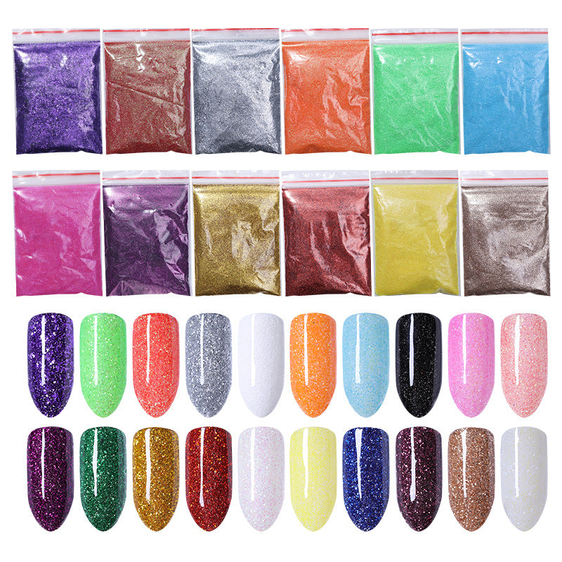 Glitter Set Mermaid Aurora Nail Powder - NJPH Best Selling 