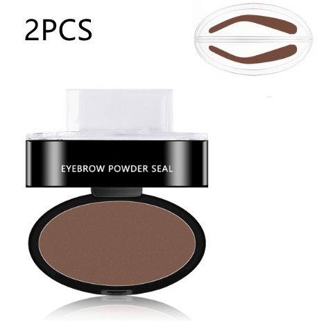 Eyebrow Powder Stamp Tint Stencil Kit Cosmetics Professional Makeup Waterproof Eye Brow Stamp Lift Eyebrow Enhancers Stencil Kit - NJPH Best Selling 