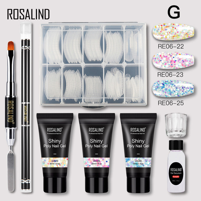 Nail Art Modeling Quick Extension Liquid Gel Nail 30ML Extension Glue Tool Set 3pcs - NJPH Best Selling 