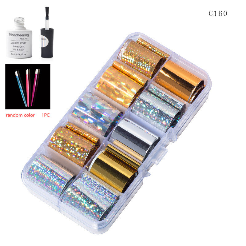 Nail Art Transfer Foils Set Of 12 - NJPH Best Selling 