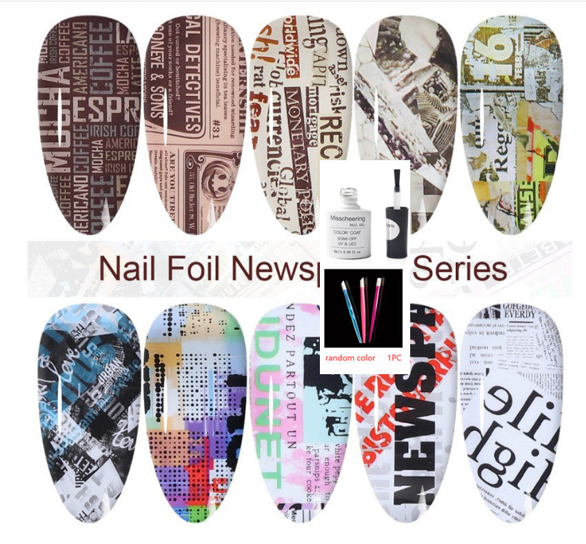 Nail Art Transfer Foils Set Of 12 - NJPH Best Selling 