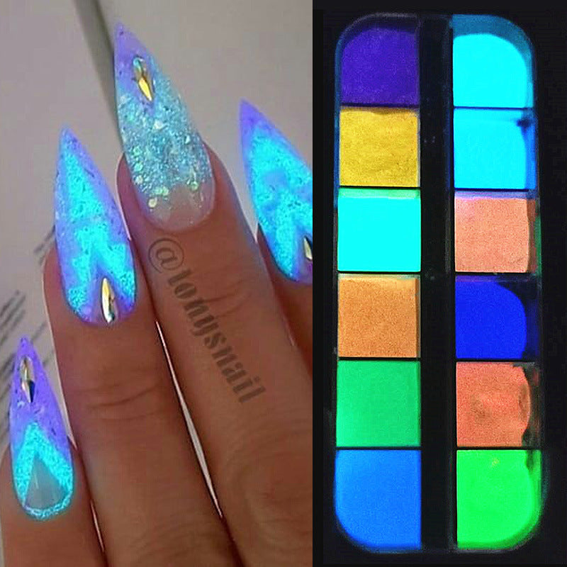 Glitter Set Mermaid Aurora Nail Powder - NJPH Best Selling 