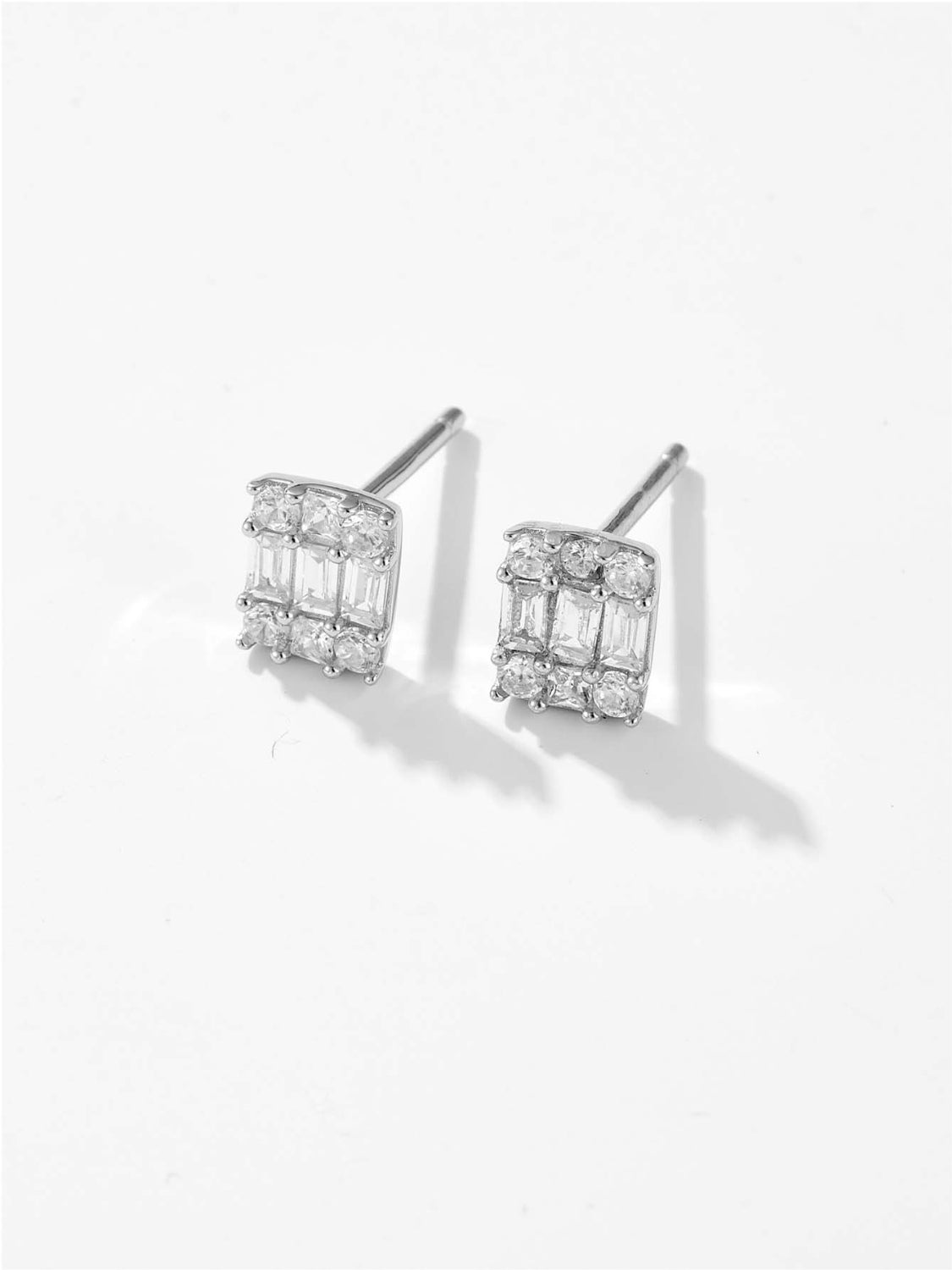 925 Sterling Silver Zircon Stud Earrings - NJPH Best Selling 