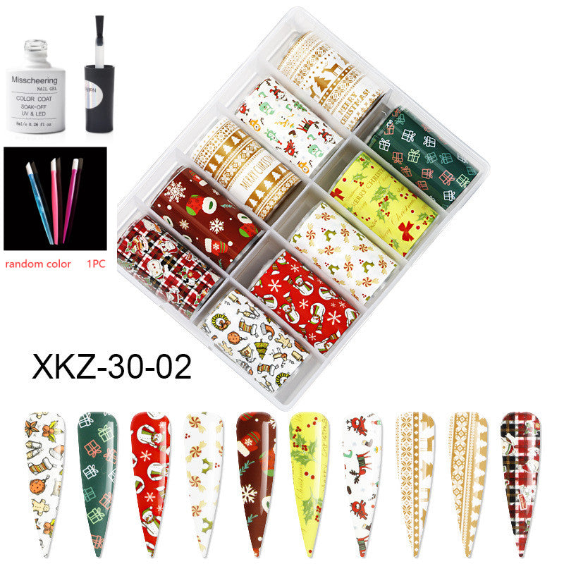 Nail Art Transfer Foils Set Of 12 - NJPH Best Selling 