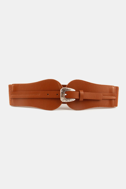 Wide Elastic Belt with Alloy Buckle - NJPH Best Selling 