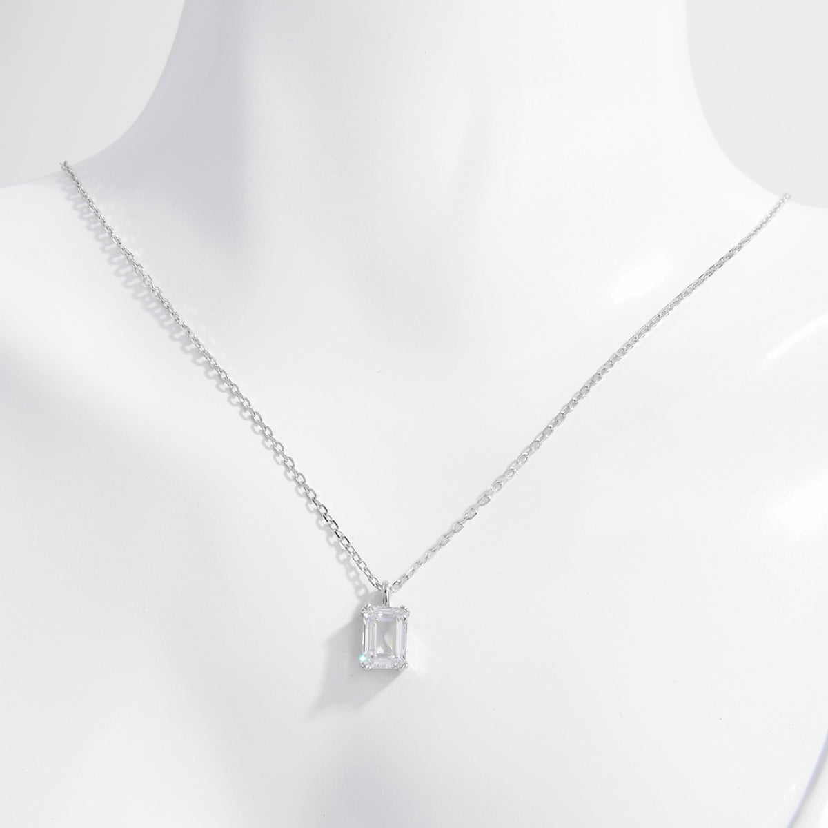 925 Sterling Silver Zircon Pendant Necklace - NJPH Best Selling 