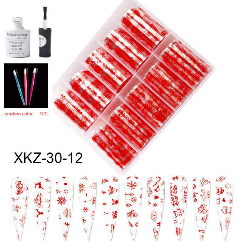 Nail Art Transfer Foils Set Of 12 - NJPH Best Selling 