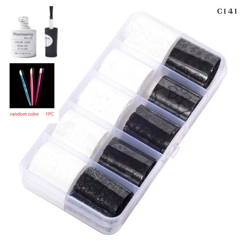 Nail Art Transfer Foils Set Of 12 - NJPH Best Selling 