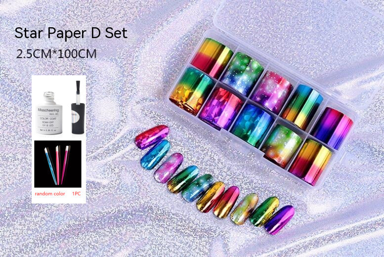 Nail Art Transfer Foils Set Of 12 - NJPH Best Selling 