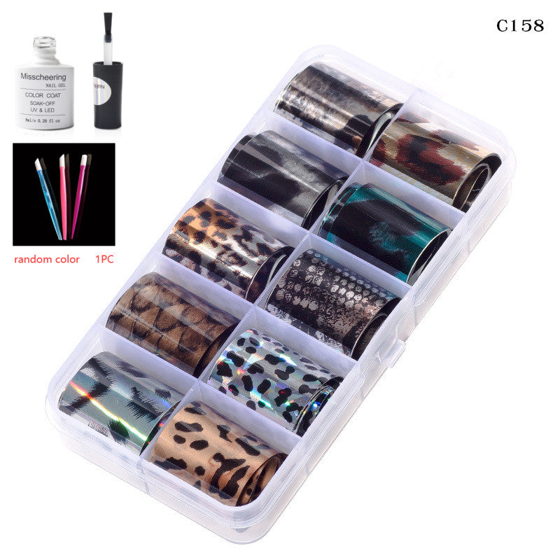 Nail Art Transfer Foils Set Of 12 - NJPH Best Selling 