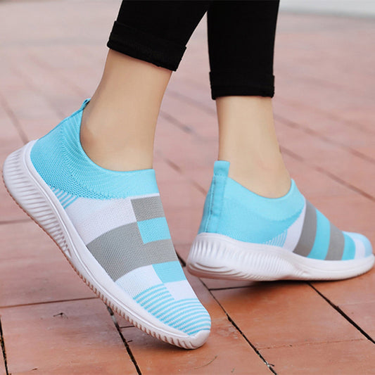 Women's Sneakers Women Vulcanized Shoes Woman Causal Fashion Knitted Sock Shoes Ladies Slip On Comfort Female Plus Size Loafers - NJPH Best Selling 