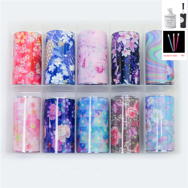 Nail Art Transfer Foils Set Of 12 - NJPH Best Selling 