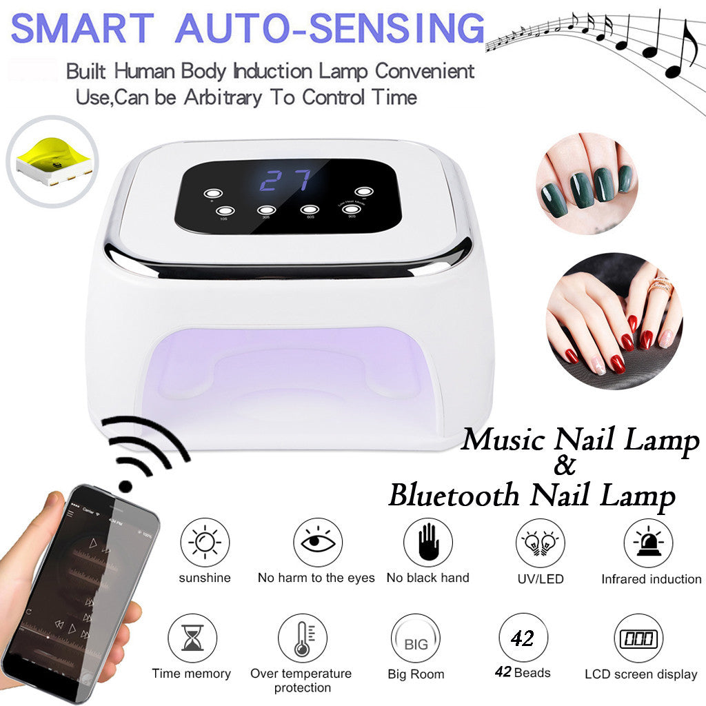 Bluetooth music nail phototherapy machine - NJPH Best Selling 