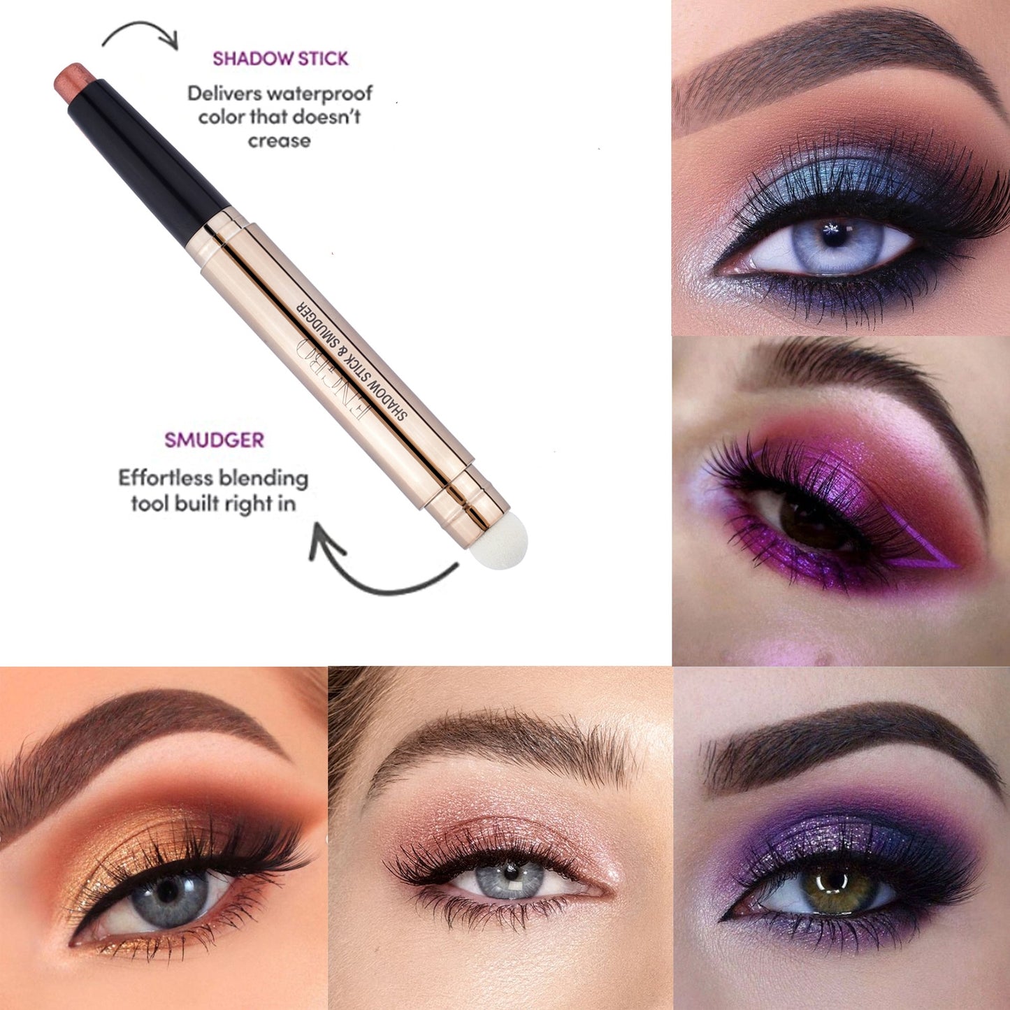 Double-ended Monochrome Non-smudge Eyeshadow Pencil - NJPH Best Selling 