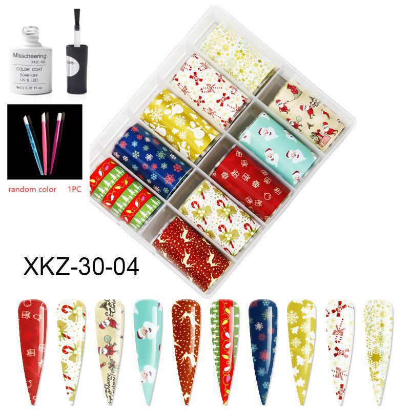 Nail Art Transfer Foils Set Of 12 - NJPH Best Selling 