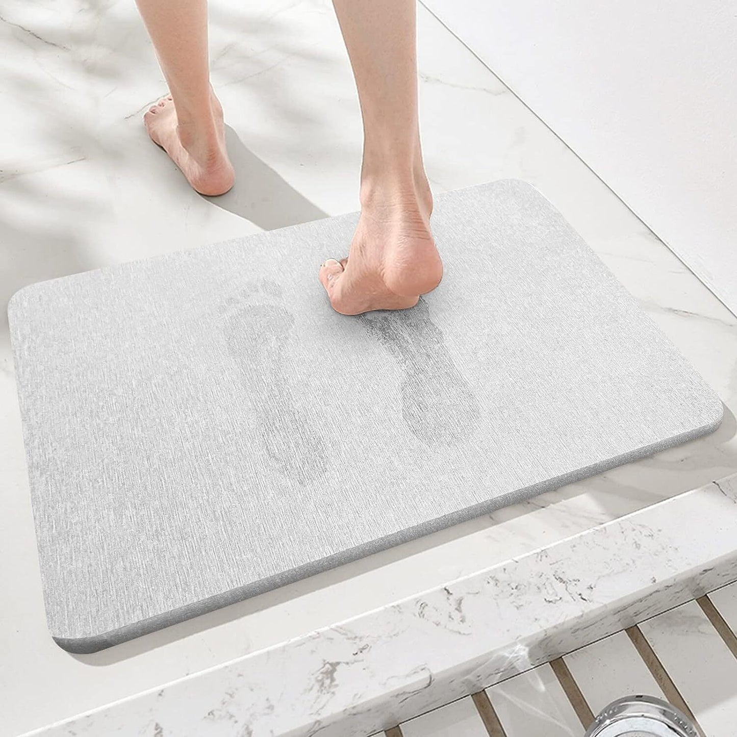 Diatomite Stone Bath Mat Absorbent Drying Bathstone Bathmat Rugs Non-Slip Mat - NJPH Best Selling 