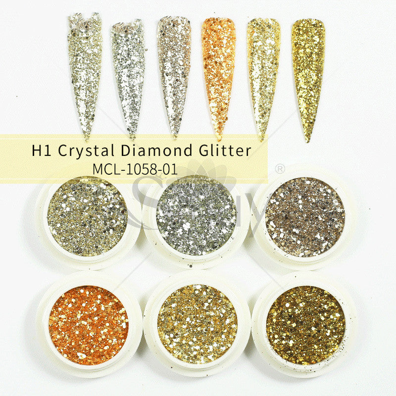 Glitter Set Mermaid Aurora Nail Powder - NJPH Best Selling 